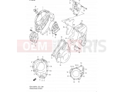 SUZUKI GSX1250FA L1 (2011) Bandit (E24) 6 - CRANKCASE COVER