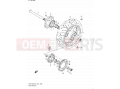 SUZUKI GSX1250FA L1 (2011) Bandit (E24) 66 - REAR WHEEL
