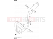SUZUKI GSX1250FA L2 (2012) Bandit (E03,E28,E33) 18 - MUFFLER