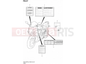SUZUKI GSX1250FA L2 (2012) Bandit (E03,E28,E33) 57 - LABEL (GSX1250FAL2 E28)