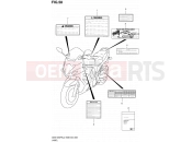 SUZUKI GSX1250FA L2 (2012) Bandit (E03,E28,E33) 58 - LABEL (GSX1250FAL2 E33)