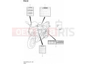SUZUKI GSX1250FA L2 (2012) Bandit (E21) 52 - LABEL (GSX1250FAL2 E21)