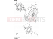 SUZUKI GSX1250FA L2 (2012) Bandit (E21) 58 - FRONT WHEEL