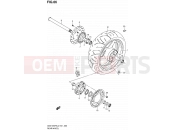 SUZUKI GSX1250FA L2 (2012) Bandit (E21) 66 - REAR WHEEL
