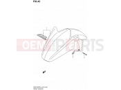 SUZUKI GSX1250FA L4 (2014) Bandit (E24) 42 - FRONT FENDER