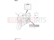 SUZUKI GSX1250FA L4 (2014) Bandit (E24) 49 - LABEL
