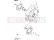 SUZUKI GSX1250FA L4 (2014) Bandit (E24) 54 - FRONT WHEEL