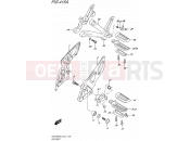 SUZUKI GSX1250FA L5 (2015) Bandit (E21) 415A - FOOTREST