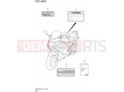 SUZUKI GSX1250FA L5 (2015) Bandit (E21) 496A - LABEL