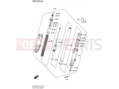 SUZUKI GSX1250FA L5 (2015) Bandit (E21) 521A - FRONT FORK DAMPER