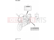SUZUKI GSX1250FA L5 (2015) Bandit (E99) 496A - LABEL