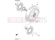 SUZUKI GSX1250FA L5 (2015) Bandit (E99) 530A - FRONT WHEEL