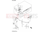 SUZUKI GSX1250FA L5 (2015) Bandit (E99) 539A - CLUTCH MASTER CYLINDER