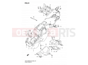 SUZUKI GSX1300BK K9 (2009) B-King (E03,E28,E33) 51 - REAR FENDER
