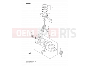 SUZUKI GSX1300BKA K9 (2009) B-King (E02) 8 - CRANKSHAFT