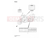 SUZUKI GSX1300BKA K9 (2009) B-King (E02) 52 - LABEL