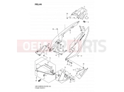 SUZUKI GSX1300BKA K9 (2009) B-King (E03,E28,E33) 44 - FRAME COVER