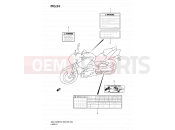 SUZUKI GSX1300BKA K9 (2009) B-King (E03,E28,E33) 54 - LABEL
