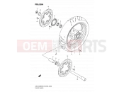 SUZUKI GSX1300BKA K9 (2009) B-King (E03,E28,E33) 59A - FRONT WHEEL (GSX1300BKAK8/AK9)