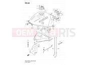 SUZUKI GSX1300R / GSX1300RZ K4 (2004) Hayabusa (E03,E28,E33) 38 - FUEL TANK (MODEL K4)