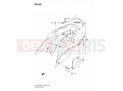 SUZUKI GSX1300R / GSX1300RZ K4 (2004) Hayabusa (E03,E28,E33) 40 - FRAME COVER (MODEL K4)