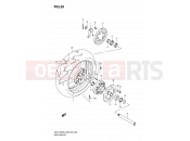 SUZUKI GSX1300R / GSX1300RZ K4 (2004) Hayabusa (E03,E28,E33) 59 - REAR WHEEL