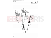 SUZUKI GSX250 / GSX250E / GSX250S / GSX250ES Z (1982) 13 - CAM SHAFT - VALVE