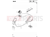 SUZUKI GSX250 / GSX250E / GSX250S / GSX250ES Z (1982) 50 - FUEL TANK (MODEL Z)