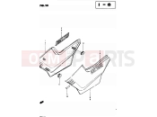 SUZUKI GSX250 / GSX250E / GSX250S / GSX250ES Z (1982) 58 - FRAME COVER (MODEL Z)