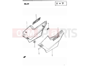 SUZUKI GSX250 / GSX250E / GSX250S / GSX250ES Z (1982) 59 - FRAME COVER (GSX250ESZ E02, E04, E06, E24, GSX250SZ E24)