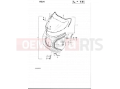 SUZUKI GSX250 / GSX250E / GSX250S / GSX250ES Z (1982) 89 - COWLING (GSX250ESD E02, E04, E06, E18, E24, E34)