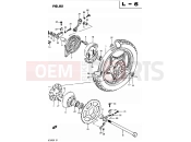 SUZUKI GSX250 / GSX250E / GSX250S / GSX250ES Z (1982) 85 - REAR WHEEL (MODEL Z)