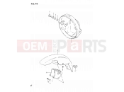 SUZUKI GSX400E E (1984) 46 - HEADLAMP HOUSING - FRONT FENDER