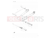 SUZUKI GSX400E E (1984) 54 - REAR SWINGING ARM