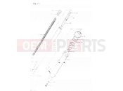 SUZUKI GSX400E E (1984) 43 - FRONT FORK RIGHT DAMPER