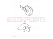SUZUKI GSX400F X (1999) 56 - HEADLAMP HOUSING - FRONT FENDER