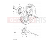 SUZUKI GSX400F X (1999) 57 - FRONT WHEEL