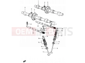 SUZUKI GSX400F D (1983) 9 - CAM SHAFT - VALVE