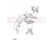SUZUKI GSX400FE X (1999) 64 - REAR FENDER