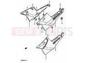 SUZUKI GSX550E / GSX550ES / GSX550EF / GSX550EU G (1986) 47 - FRAME COVER (GSX550EFF/EFG)