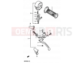 SUZUKI GSX550E / GSX550ES / GSX550EF / GSX550EU G (1986) 59 - LEFT HANDLE SWITCH (GSX550EF/EG)