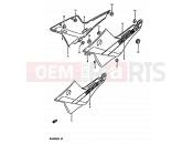 SUZUKI GSX550ES / GSX550EF / GSX550EU H (1987) 48 - FRAME COVER (MODEL H)