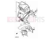 SUZUKI GSX550ES / GSX550EF / GSX550EU H (1987) 52 - COVER HEADLAMP-FRONT FENDER (GSX550EF/EUF/EG/EUG/EUH)