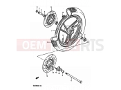 SUZUKI GSX550ES / GSX550EF / GSX550EU H (1987) 54 - FRONT WHEEL