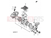 SUZUKI GSX550ES / GSX550EF / GSX550EU H (1987) 69 - REAR CALIPERS