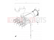 SUZUKI GSX600F / GSX600FU / GSX600FU2 K (1989) 13 - AIR CLEANER (SEE NOTE)