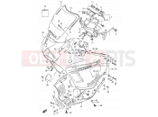 SUZUKI GSX600F / GSX600FU / GSX600FU2 K (1989) 40B - COWLING (MODEL K 33J)