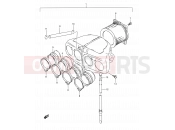 SUZUKI GSX600F / GSX600FU / GSX600FU2 M (1991) 13A - AIR CLEANER (SEE NOTE 1)