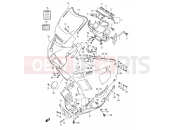 SUZUKI GSX600F / GSX600FU / GSX600FU2 M (1991) 40D - COWLING (MODEL M 28V)