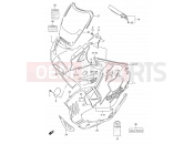 SUZUKI GSX600F / GSX600FU / GSX600FU2 N (1992) 40F - COWLING BODY (MODEL N)